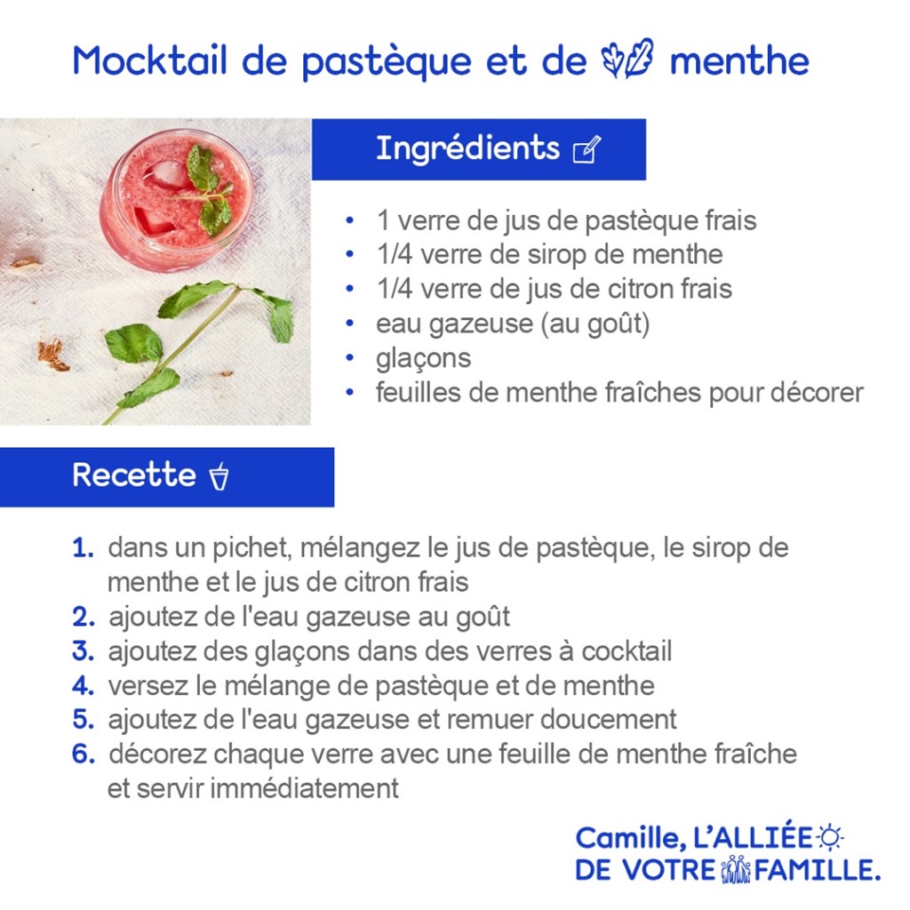 Mocktail de pastèque